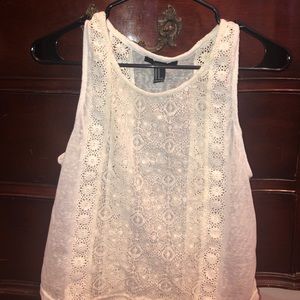 BEAUTIFUL WHITE FLORAL PATTERN SHIRT!!